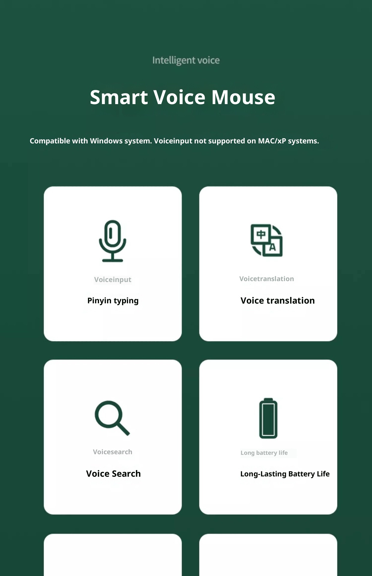 Digitex Digitex AI Smart Wireless Bluetooth Mouse Voice Control Input Text Translation Rechargeable USB Connection To Computer_voghion.com