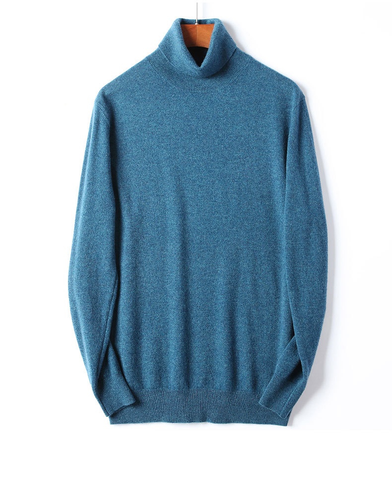 boy Boy Boy Boy 100% Pure 2025 Autumn Winter New Men's High Collar Non-Cashmere Inner Layer Merino Wool Sweater_voghion.com