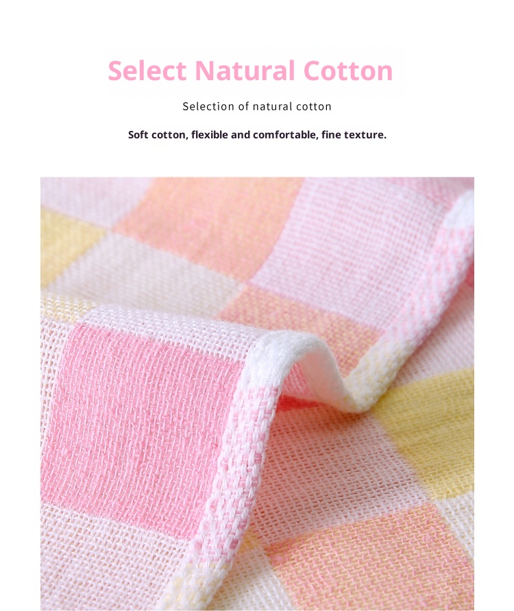 Lillian Baby Face Pure Cotton Gauze Drool Infant Children's Bath Ultra Soft Handkerchief Kindergarten Small Square Towel_voghion.com