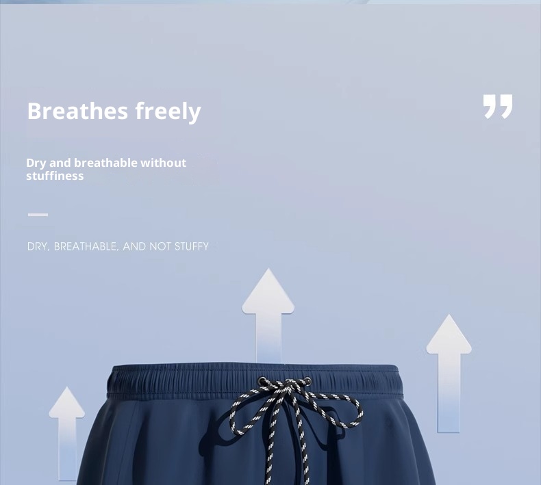 001 Swimwear Set New Adult Swimsuit Youth Double Layer Swim Trunks Anti-Embarrassment Men's Hot Spring Gear_voghion.com