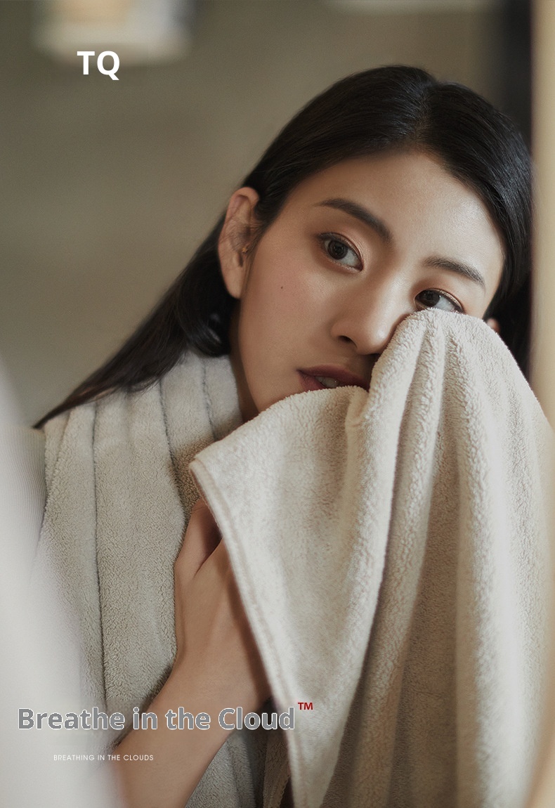 Lillian TUQIANG Einfaches Korallenvlies-Badetuch aus saugfähigem, weichem Mikrofaser-Baumwollhandtuch – Direkt vom Hersteller_voghion.com