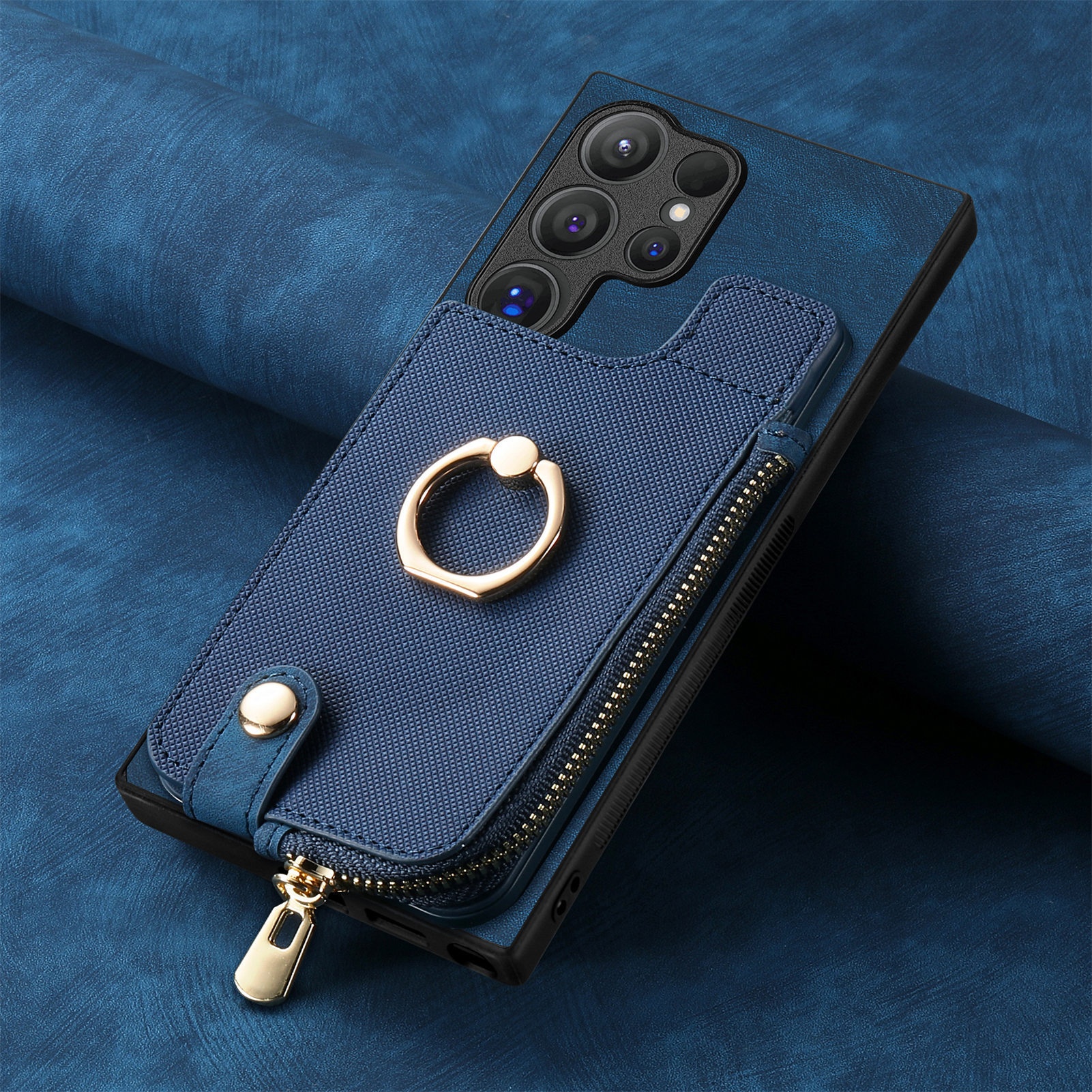 TechGlobe Cross-Border Compatible Samsung Galaxy S25 Ultra Retro Flip Cover Phone Case With Card Slot And Coin Pocket A55/A16_voghion.com