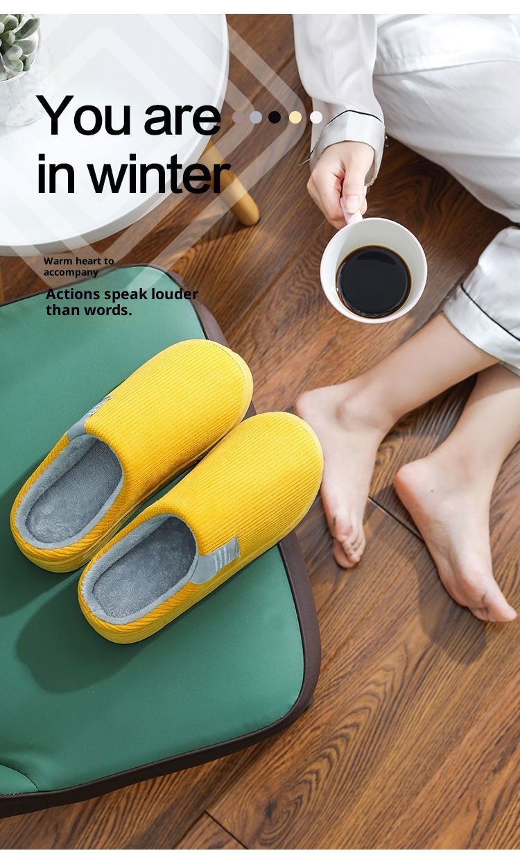 Zees Fluffy para mulheres, para uso doméstico no outono e inverno, sapatos de maternidade quentes com forro de lã, sola grossa de algodão para casais._voghion.com