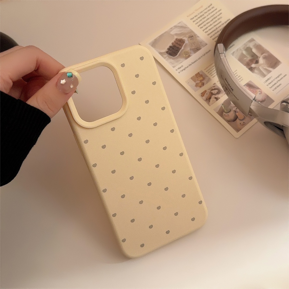 TechGlobe Soft And Adorable Heart Suitable For 17 Pro Max Korean Style Ins Wind IPhone 16 Phone Case 14 Silicone 15 Premium_voghion.com