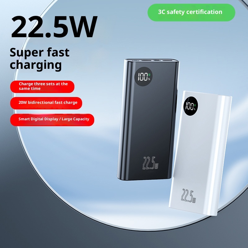 TechGlobe Cross-border 3C Certified Super Fast Charging Large Capacity 20000mAh Bank Manufacturer Wholesale Mobile Power_voghion.com