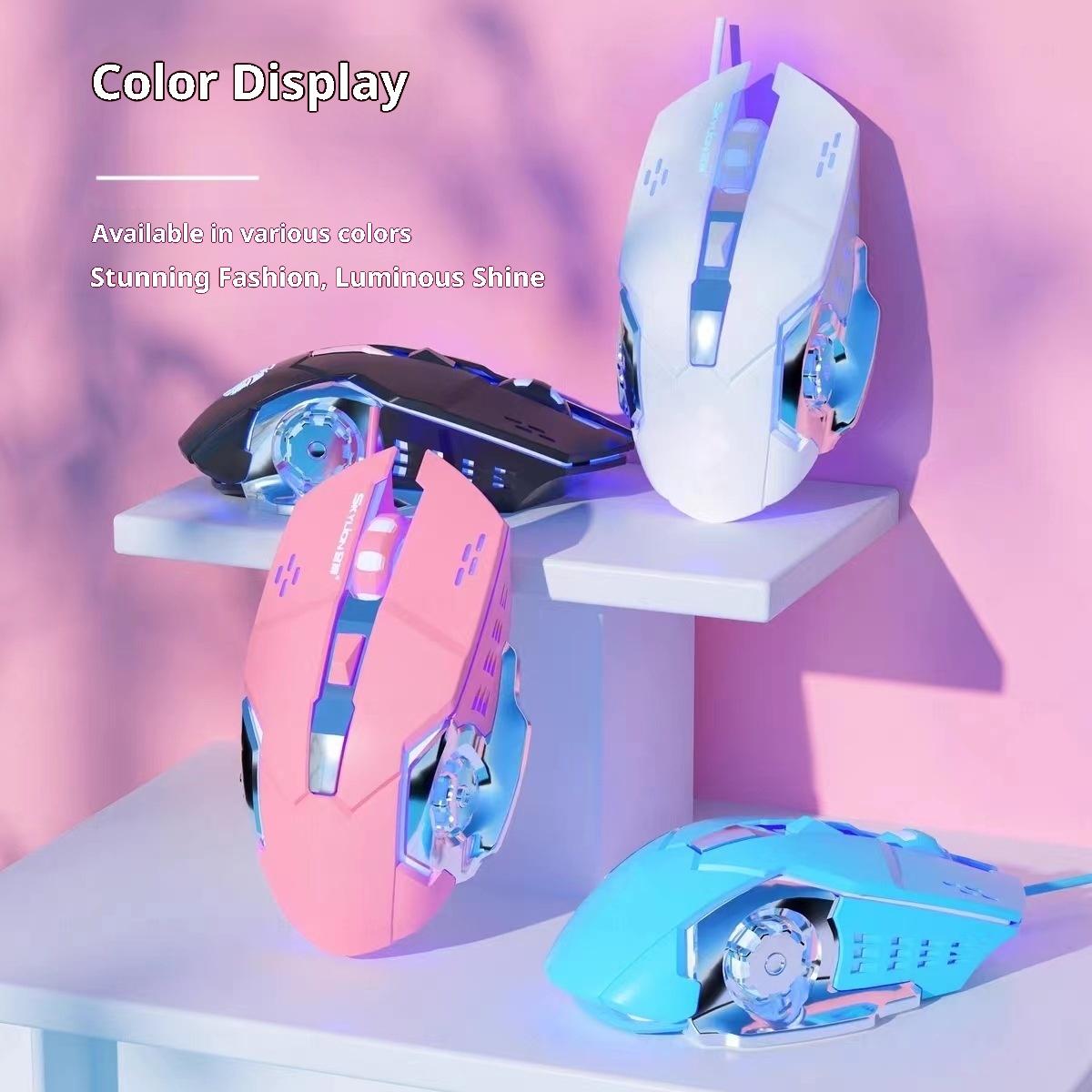 Mouse wireless Digitex Hot Wheels, silenzioso, con suono e rumore, per giochi e-sport, ricaricabile, luminoso, per ufficio, direttamente dalla fabbrica_voghion.com