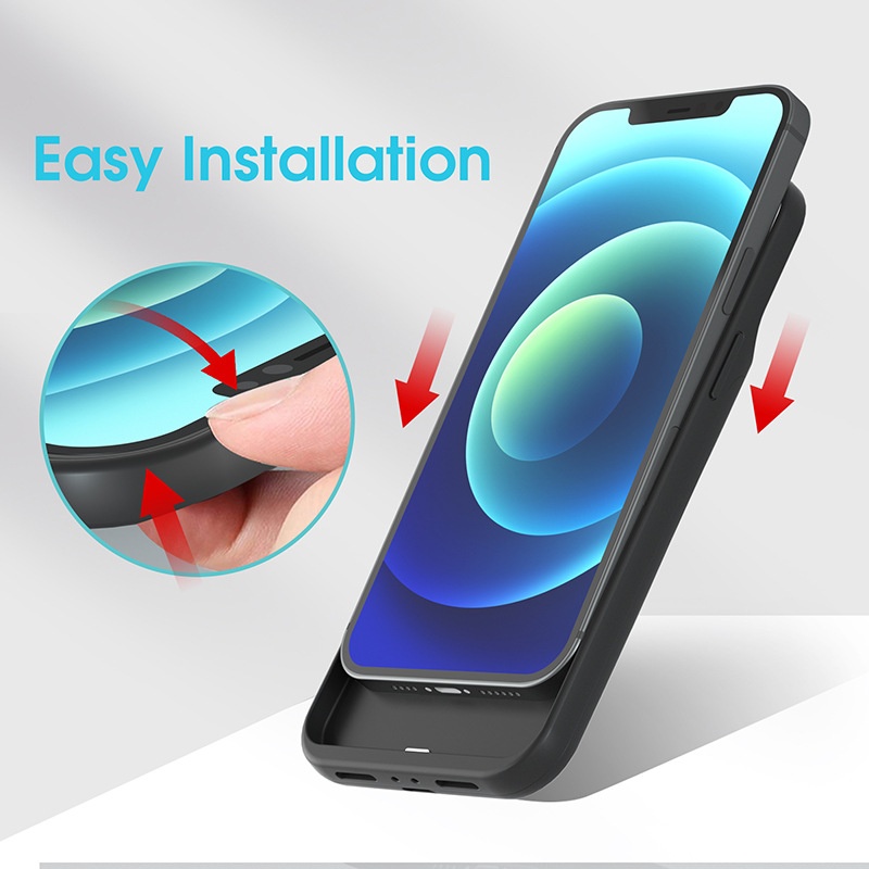 Chargeur portable sans fil à clip externe TechGlobe compatible avec iPhone 17/16/15/14/13/12/11_voghion.com