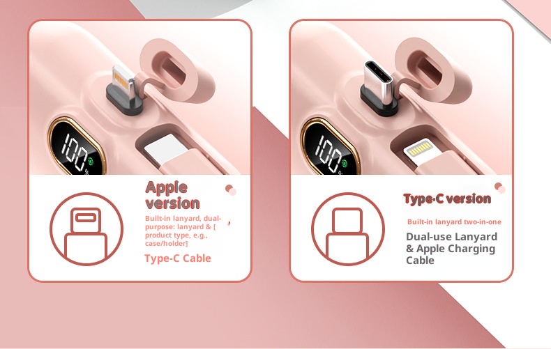 techglobe Cross-Border Digital Display Mini Compact Portable Capsule Pocket Bank 22.5W Fast Charging Mobile Power Wholesale_voghion.com