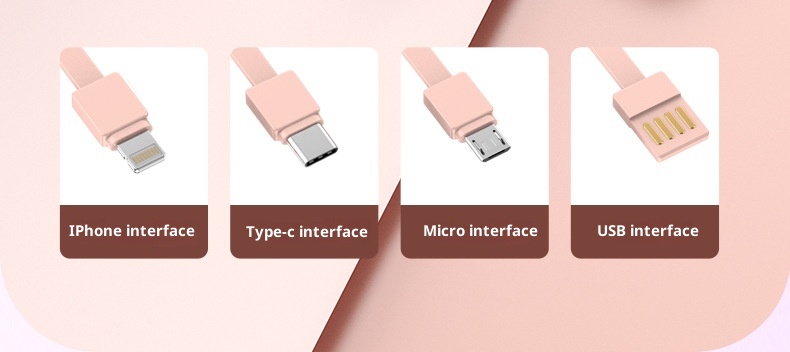 techglobe Mini-Powerbank mit integriertem Kabel, 20000 mAh Kapazität, Schnellladefunktion, Geschenkidee, individuell anpassbar_voghion.com