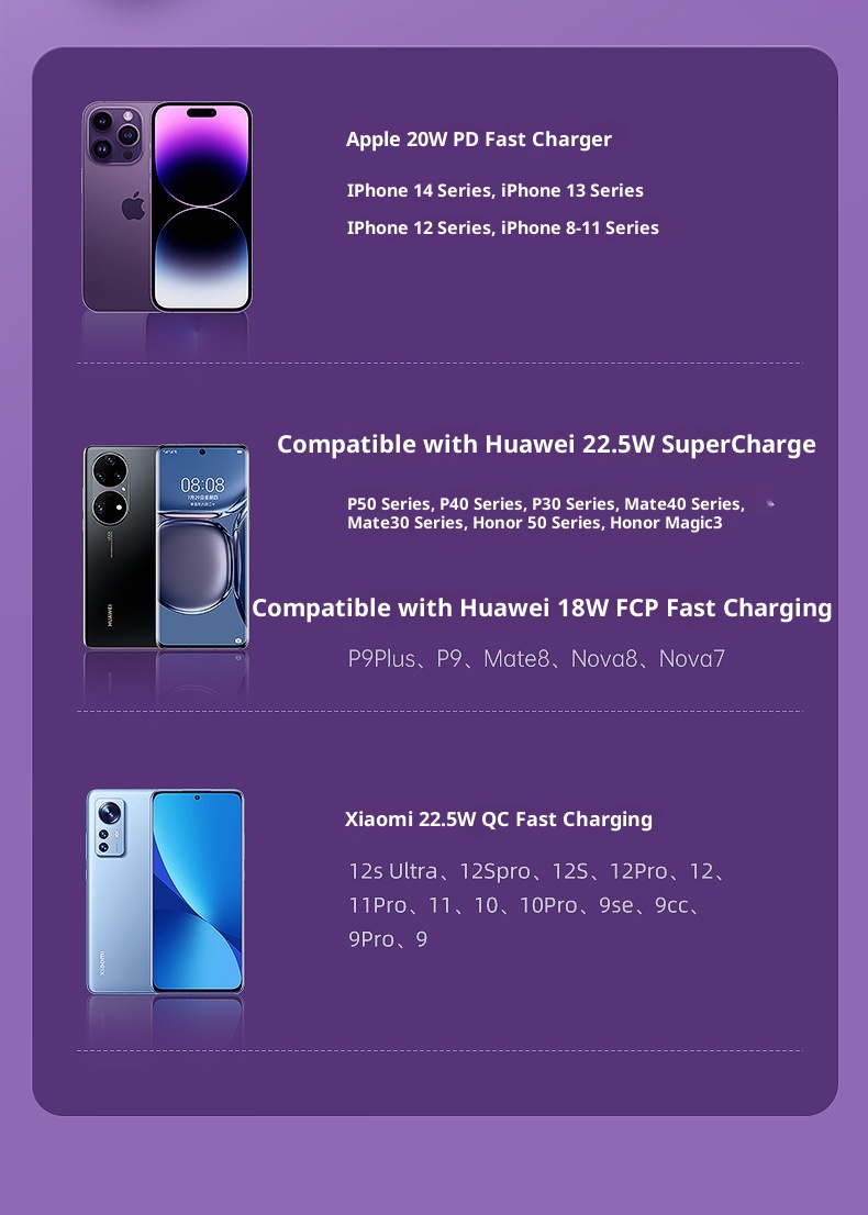 TechGlobe REMAX compatibile con 17 cavi magnetici trasparenti integrati, banca dati mobile da 10000 mAh con ricarica rapida 3C_voghion.com