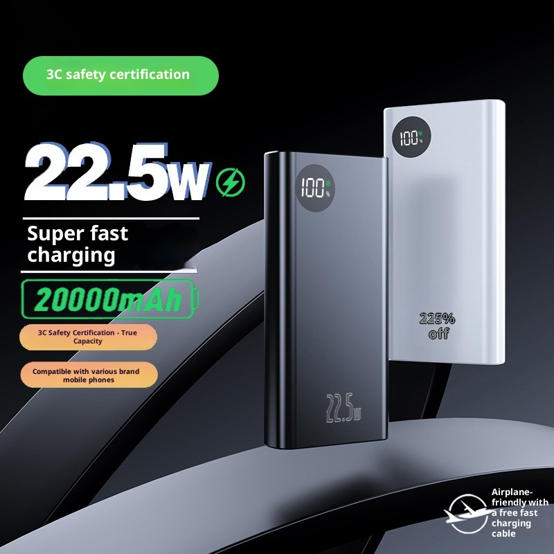 TechGlobe Cross-border 3C Certified Super Fast Charging Large Capacity 20000mAh Bank Manufacturer Wholesale Mobile Power_voghion.com