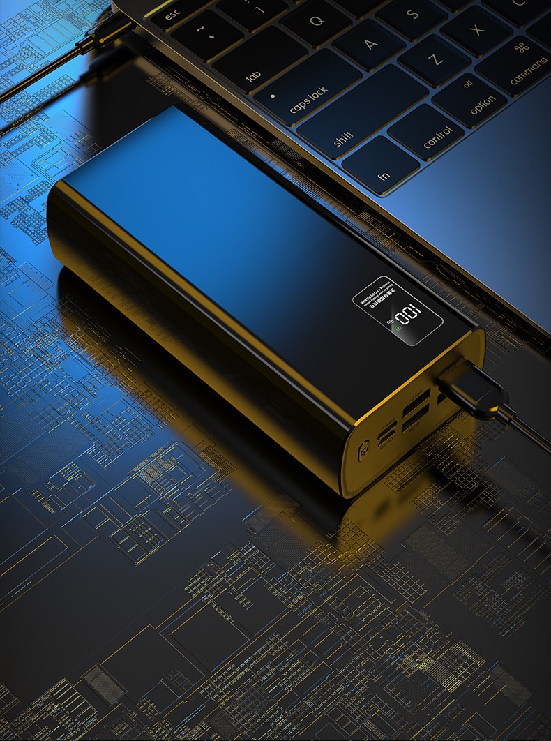 TechGlobe all'ingrosso 50000mAh 80000 Bank Ultra grande capacità alimentatore mobile per esterni originale 120W ricarica rapida Dropshipping_voghion.com
