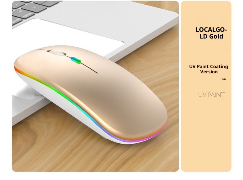 Techglobe Bluetooth For Laptop, Phone, Tablet Universal Wholesale Silent Dual Mode Luminous Wireless Mouse Type-C Interface_voghion.com