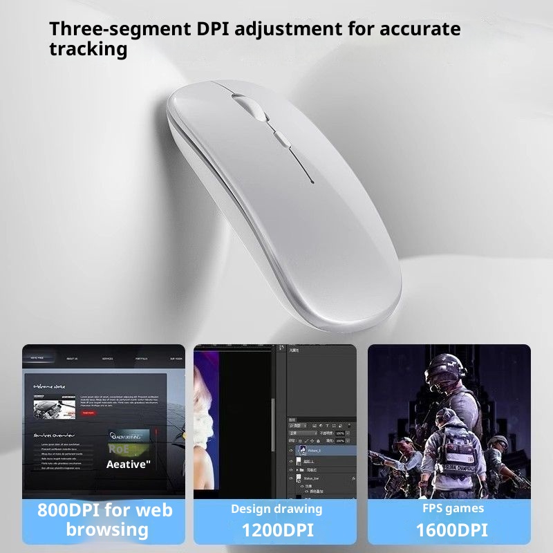 Digitex Digitex Silent Wireless Charging For Women Bluetooth Universal Laptop Desktop Computer Gaming Dual Mode Office Mouse_voghion.com