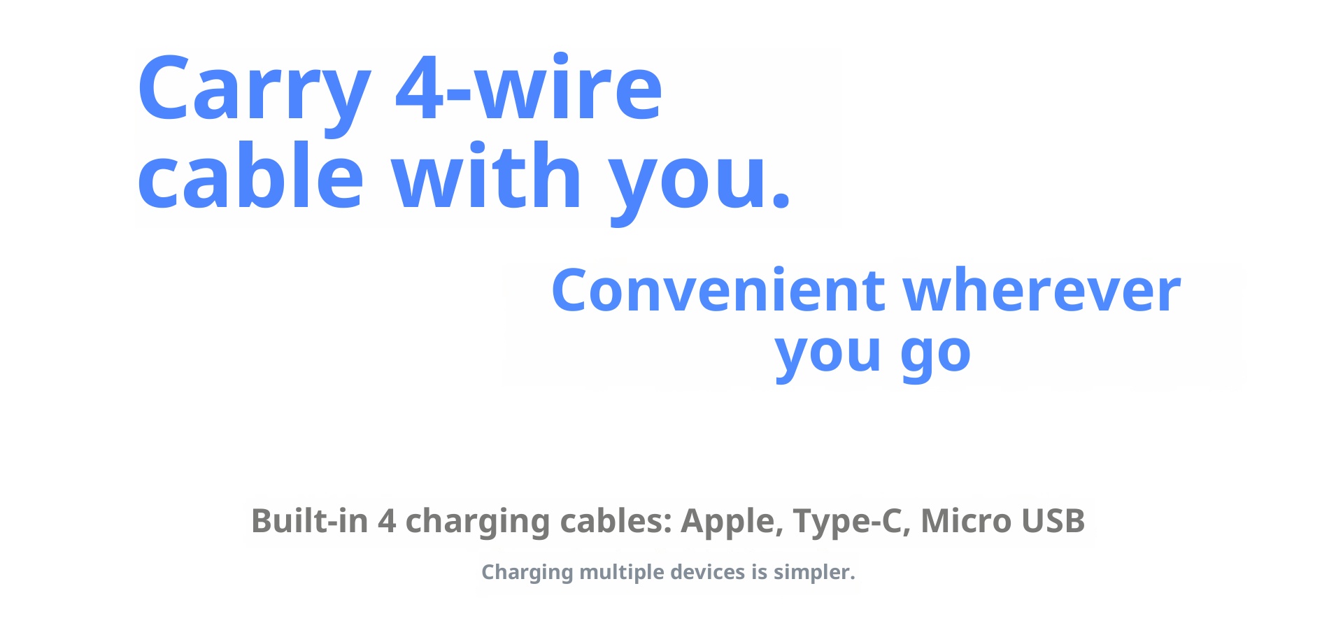 techglobe 3C Certified Mini Built-in Cable 20000mAh Ultra-Thin Bank Fast Charging Mobile Power High-End Gift Custom_voghion.com