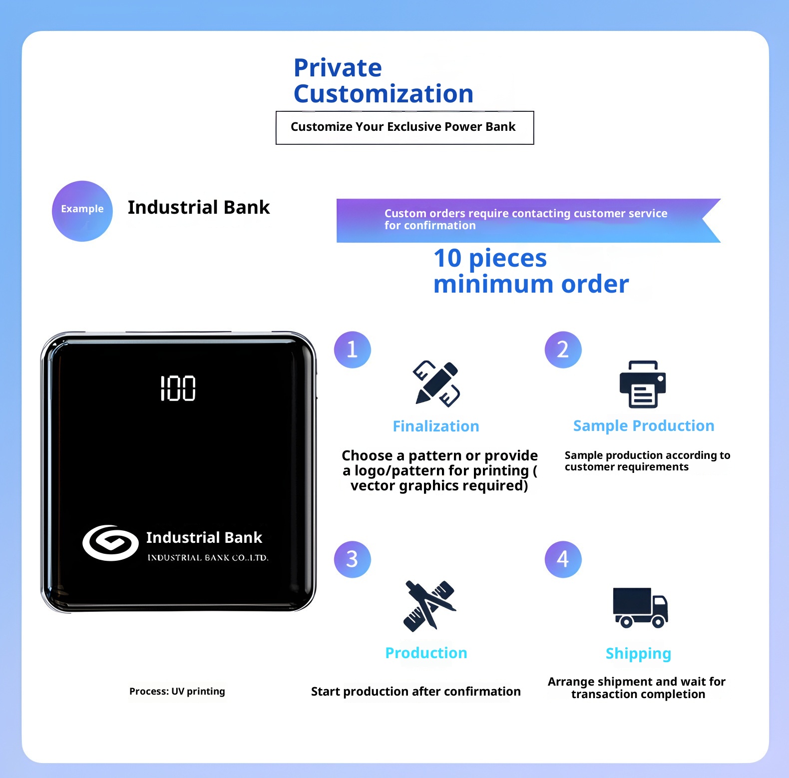 techglobe 3C Certified Mini Built-in Cable 20000mAh Ultra-Thin Bank Fast Charging Mobile Power High-End Gift Custom_voghion.com