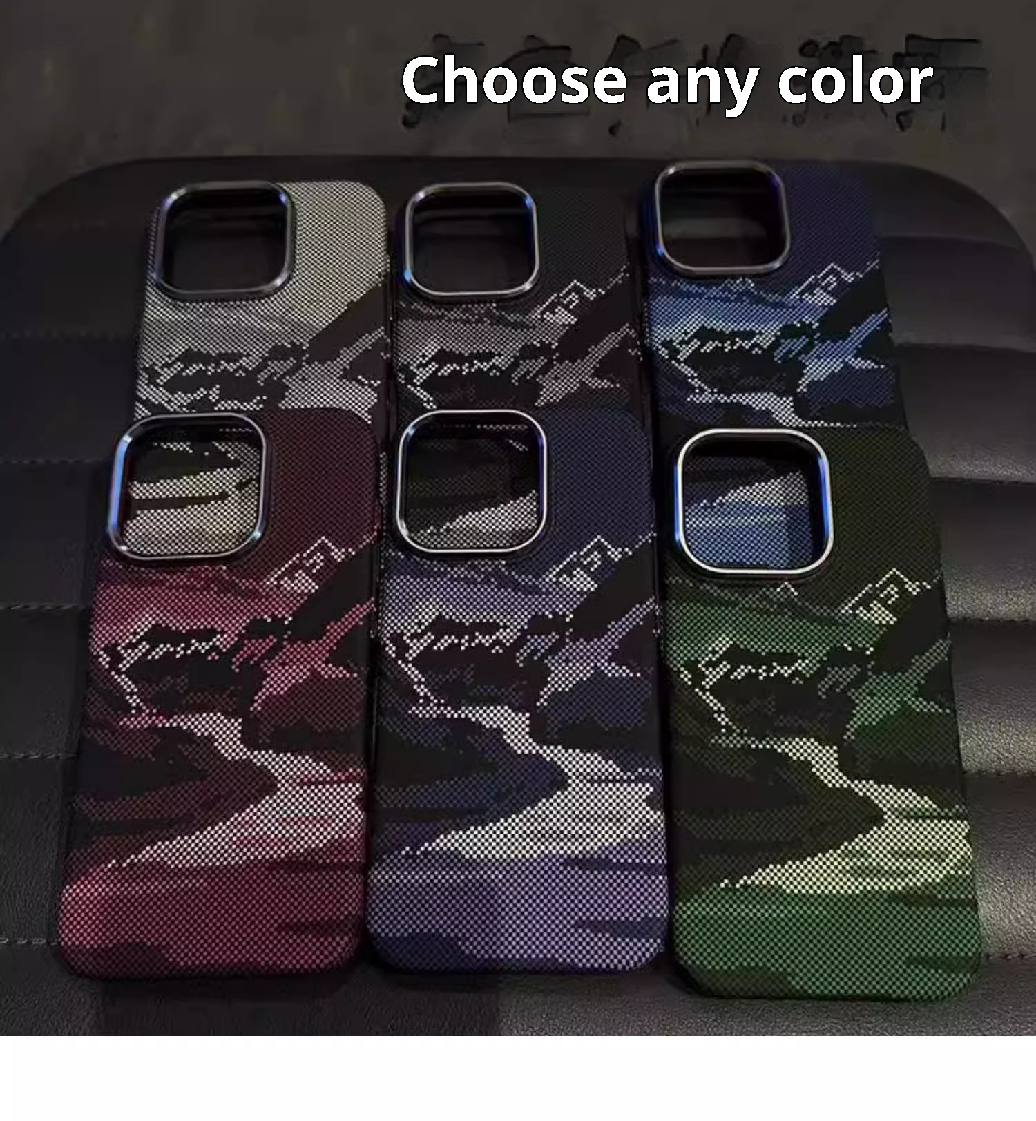 Custodia per telefono TechGlobe compatibile con iPhone 16 Pro Max, magnetica, in fibra di carbonio e Kevlar, copertura completa, antiurto, 15_voghion.com