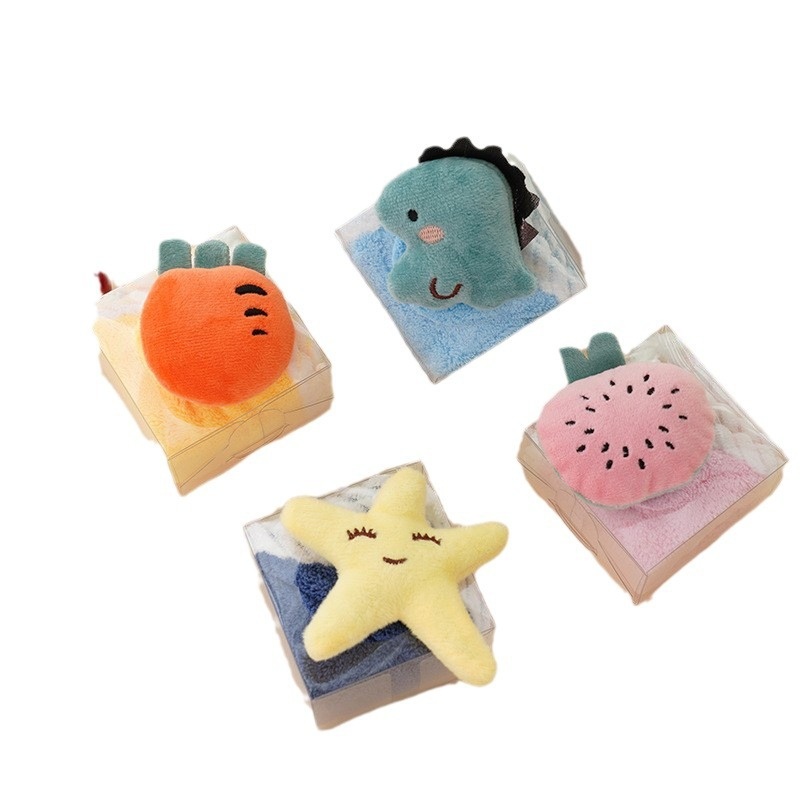 Lillian Korallenvlies-Handtuch, saugfähig, Geschenk für Kindergartenkinder, fusselt nicht, Badehandtuch zum Aufhängen_voghion.com