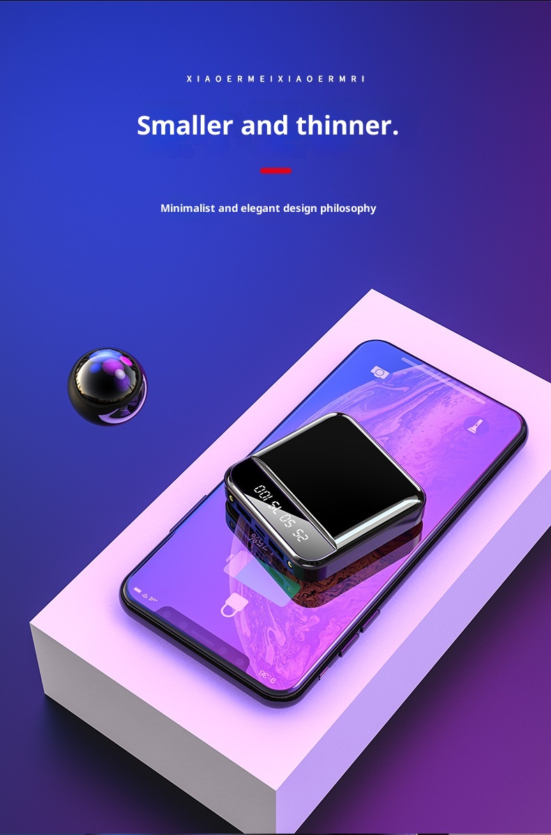 Techglobe Mini Bank 20000mAh Grande Capacité Compacte Portable Batterie Mobile Cadeau en Gros Motif Personnalisé 1_voghion.com