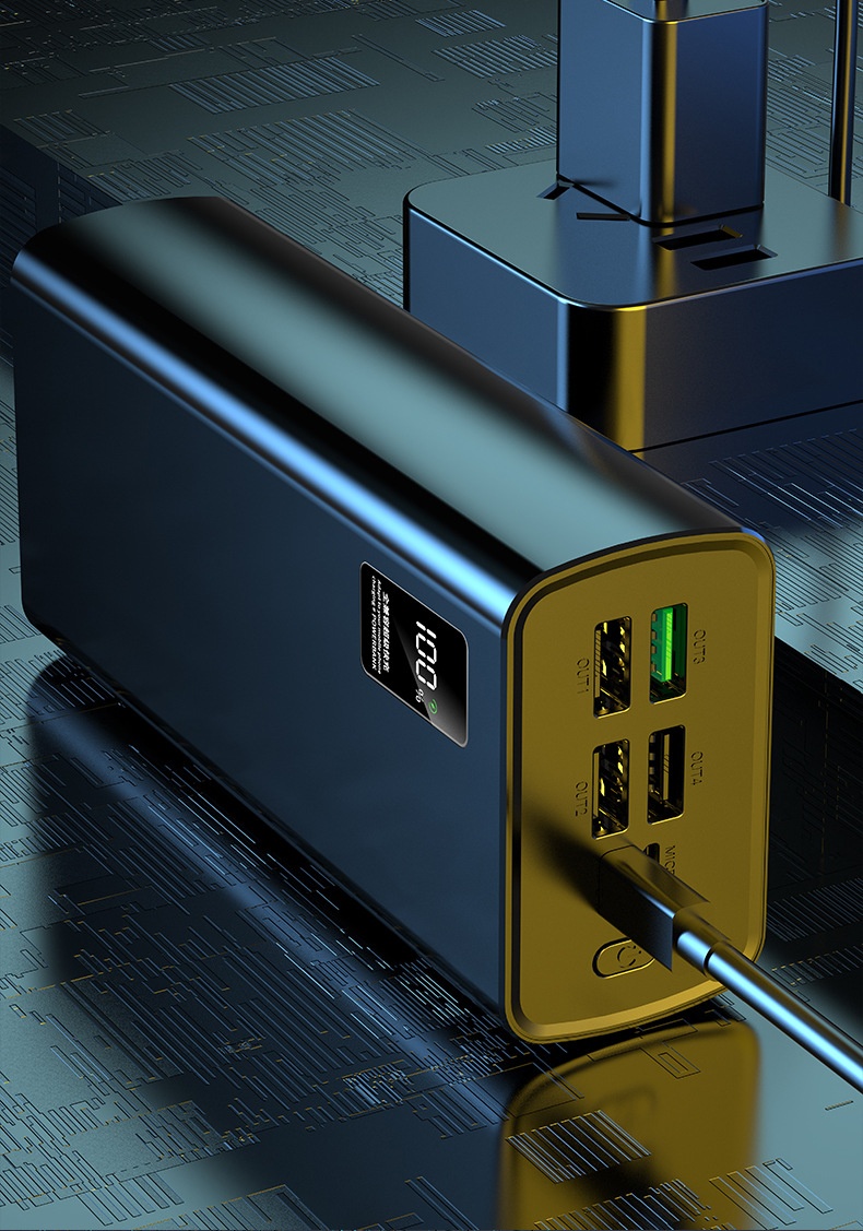 TechGlobe all'ingrosso 50000mAh 80000 Bank Ultra grande capacità alimentatore mobile per esterni originale 120W ricarica rapida Dropshipping_voghion.com