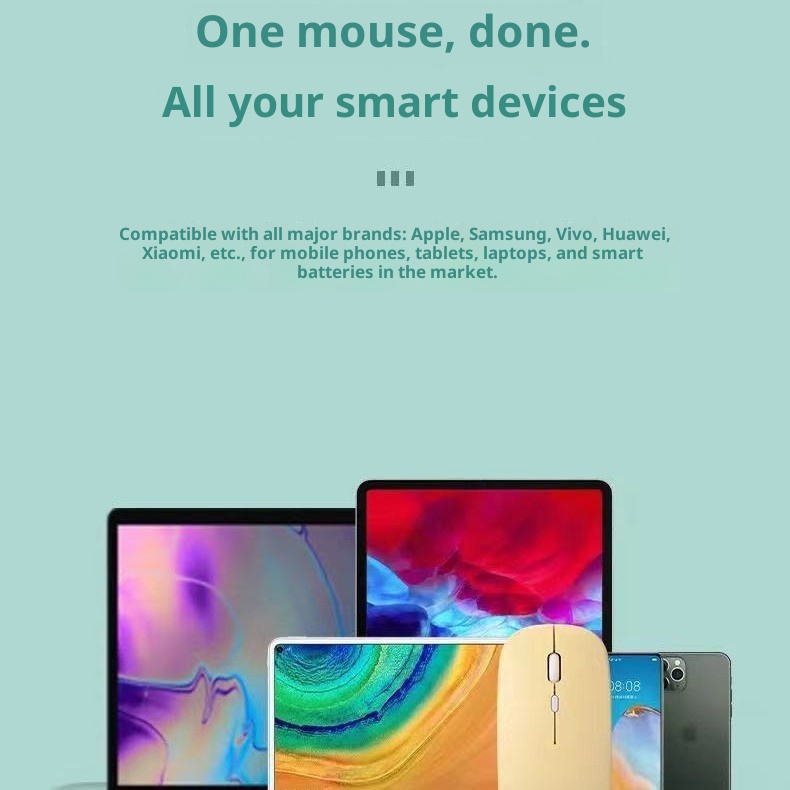 Digitex Digitex Nuovo Mouse ricaricabile a doppia modalità per computer desktop portatile 2.4 con ricarica wireless Bluetooth USB_voghion.com