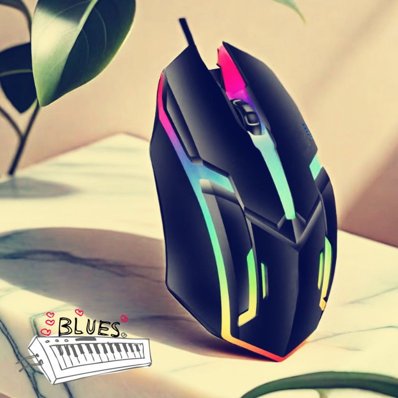 Digitex Digitex Wired Universal Laptop USB Office Business Gaming Colorful Glowing Mouse Bulk_voghion.com