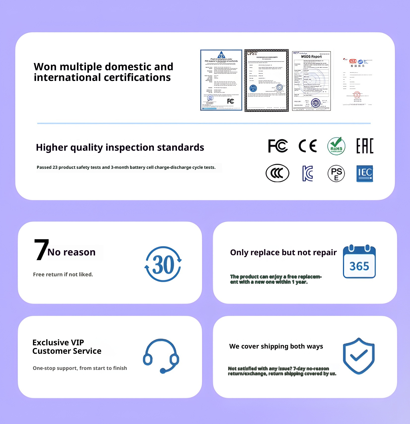 techglobe 3C Certified Mini Built-in Cable 20000mAh Ultra-Thin Bank Fast Charging Mobile Power High-End Gift Custom_voghion.com