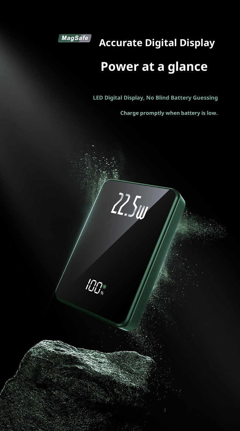 TechGlobe 22.5W Bank 20000mAh 10000 Mobile Power Fast Charging Digital Display Portable Wireless_voghion.com