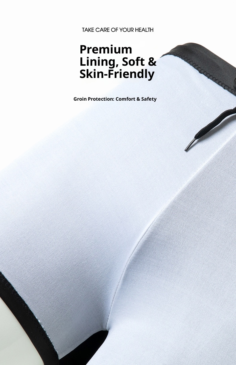 001 Factory Direct Men's Boxer Polyester Flame Hot Spring Comfortable Plus Size Adult Quick-Dry Trunks Swim Cap Set_voghion.com