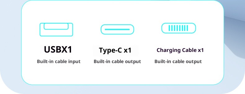 TechGlobe 2025 New Model 22.5W Super Bidirectional Fast Charging 20000mAh Built-in Cable Bank Mobile Power Supply Printing_voghion.com