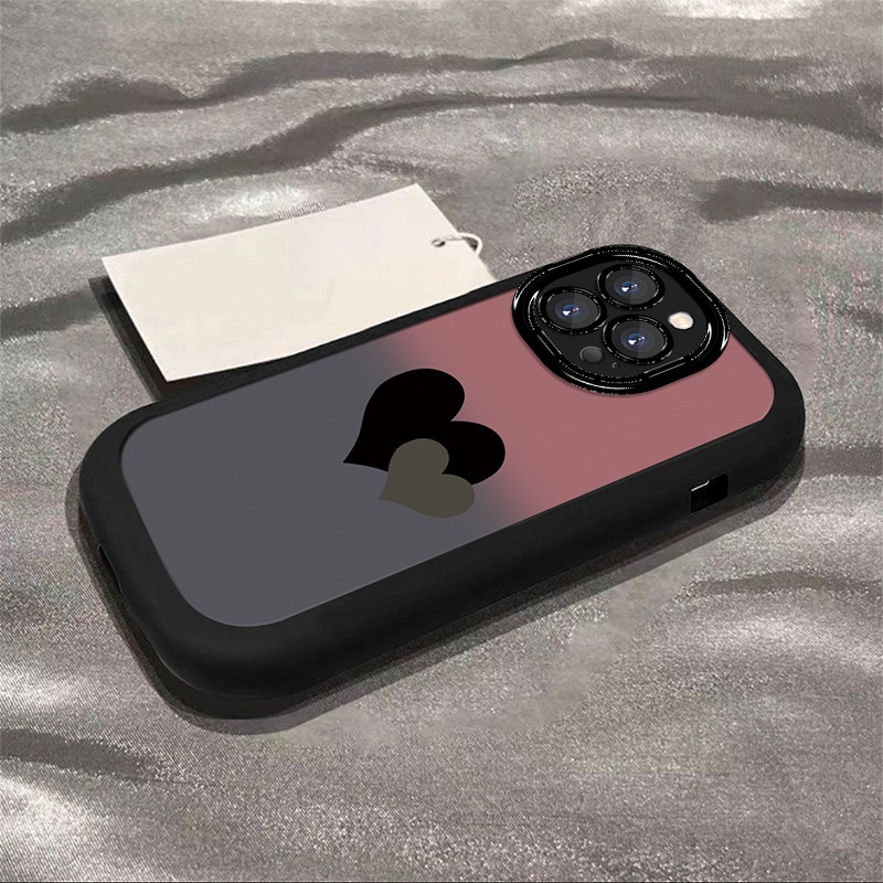 Coque TechGlobe à double cœur dégradé, compatible avec iPhone 16 Pro Max, pour femmes, iPhone 15 (nouveau modèle 14/13), aspect haut de gamme_voghion.com