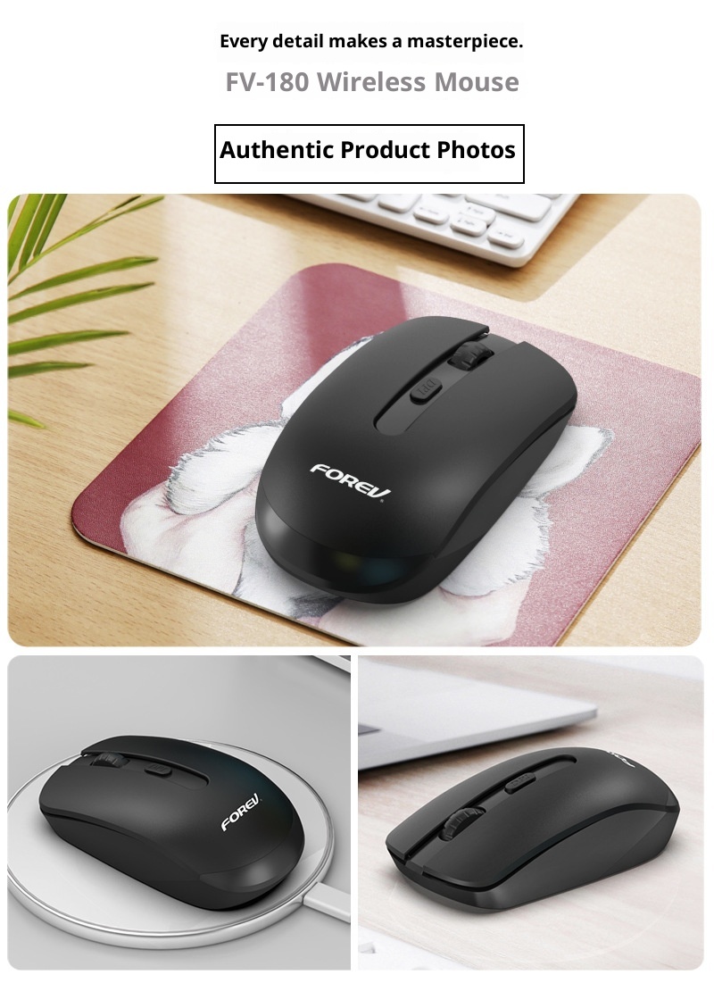 Digitex Digitex FV180 İş Ofisi Kablosuz Taşınabilir Optik Masaüstü Dizüstü Bilgisayar Klasik Fare_voghion.com