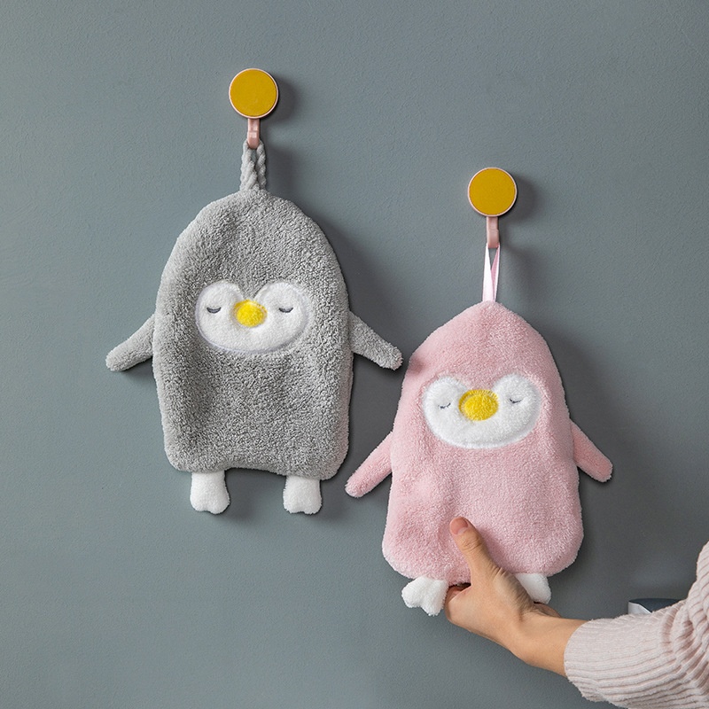 Lillian Hanging Cute Bathroom Cloth Absorbent Quick-Dry Towel Thickened Household Hand Wipe Handkerchief_voghion.com
