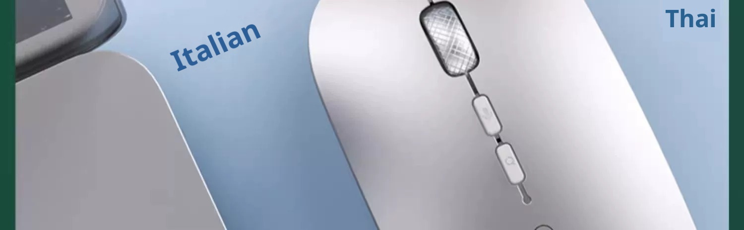 Digitex Digitex AI Smart Wireless Bluetooth Mouse Voice Control Input Text Translation Rechargeable USB Connection To Computer_voghion.com