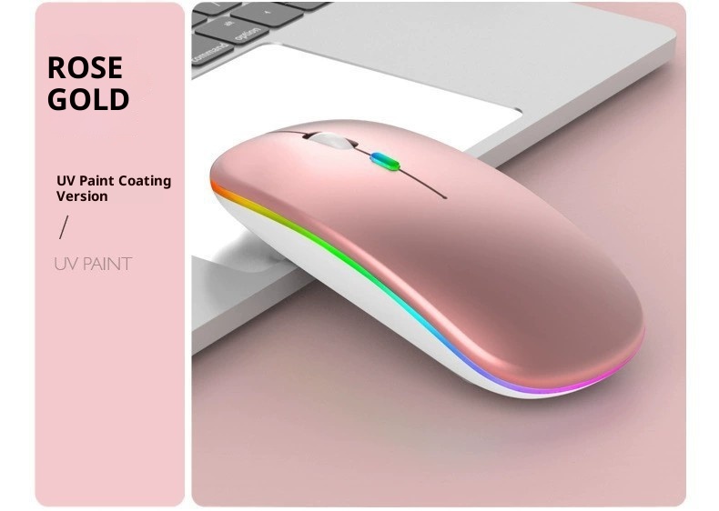 Techglobe Bluetooth For Laptop, Phone, Tablet Universal Wholesale Silent Dual Mode Luminous Wireless Mouse Type-C Interface_voghion.com