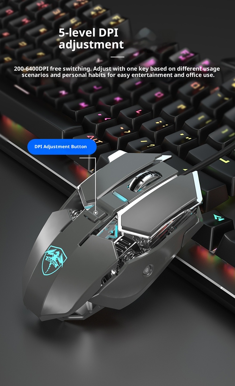 Digitex Digitex Benro Optik Mekanik Fare Kablolu Kablosuz 2.4G Ev Oyun Ofis Masaüstü Dizüstü Bilgisayar_voghion.com