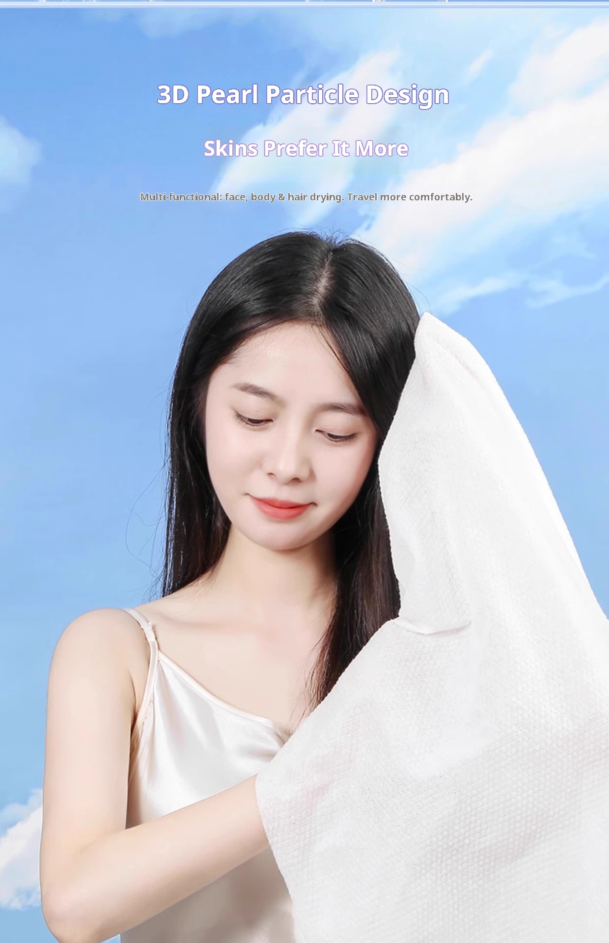 Set di asciugamani da bagno monouso Lillian per viaggi di lavoro, extra large, assorbenti, senza pelucchi, forniture alberghiere, confezionati singolarmente_voghion.com