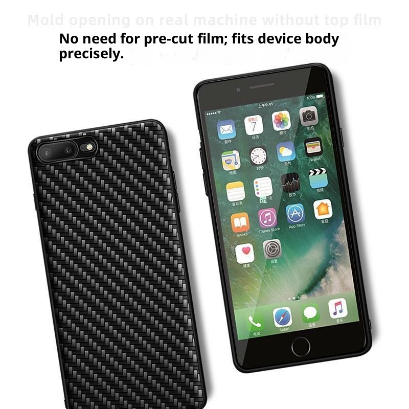 Custodia compatibile con iPhone 7, SE, Kevlar, SE2, fibra di carbonio, 8 Plus, Seven Eight, Three Men di TechGlobe_voghion.com