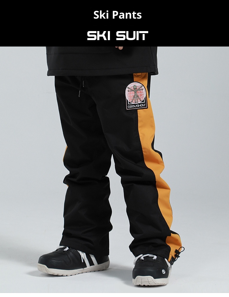 001 Gsousnow Winter New For Women, Snowboard Snowboard, Waterproof Windproof Ski Gear, Reflective Suit And Snow Pants_voghion.com