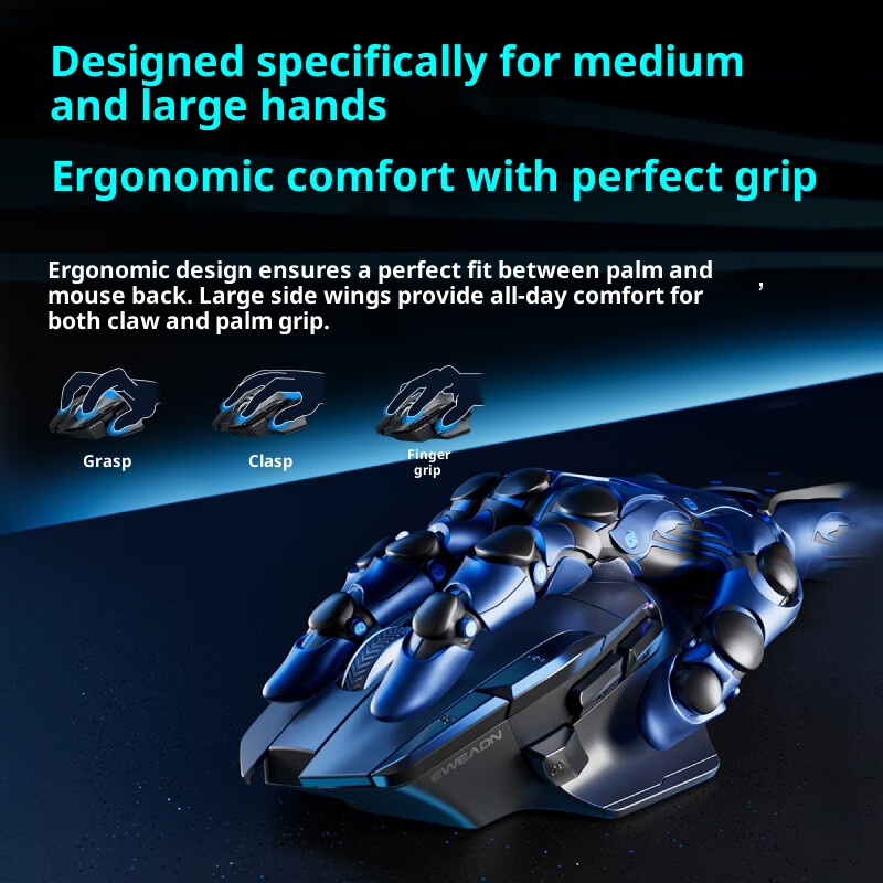 Digitex Digitex Forerunner G2 Mouse da gioco cablato Periferica meccanica per e-sport CS PUBG Desktop Laptop Mano grande Ro Programmazione_voghion.com