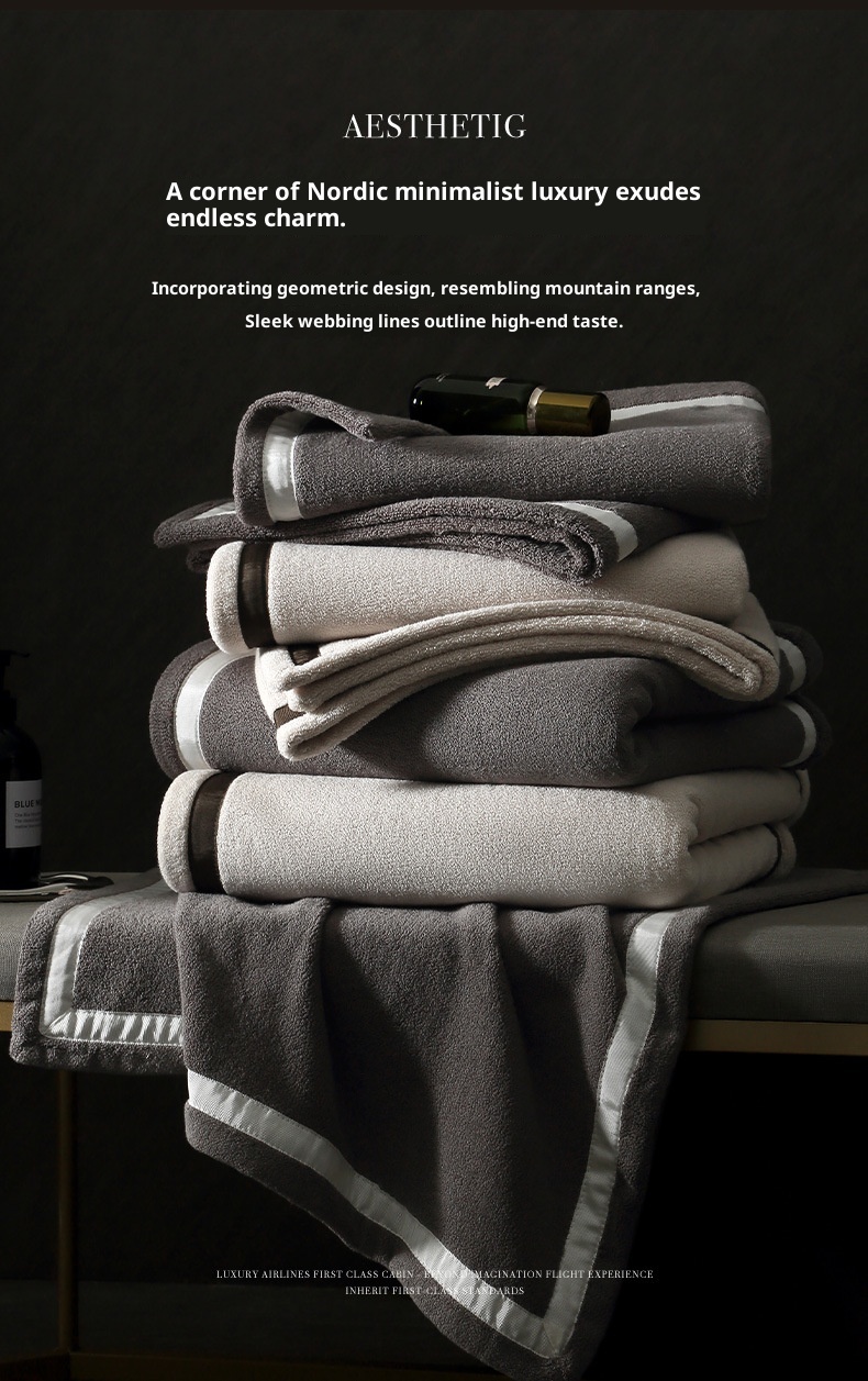 Lillian 7A Asciugamano da bagno grande, antibatterico, extra spesso, assorbente, traspirante, anti-pelucchi, per hotel e casa, nuovo, produttore all'ingrosso_voghion.com