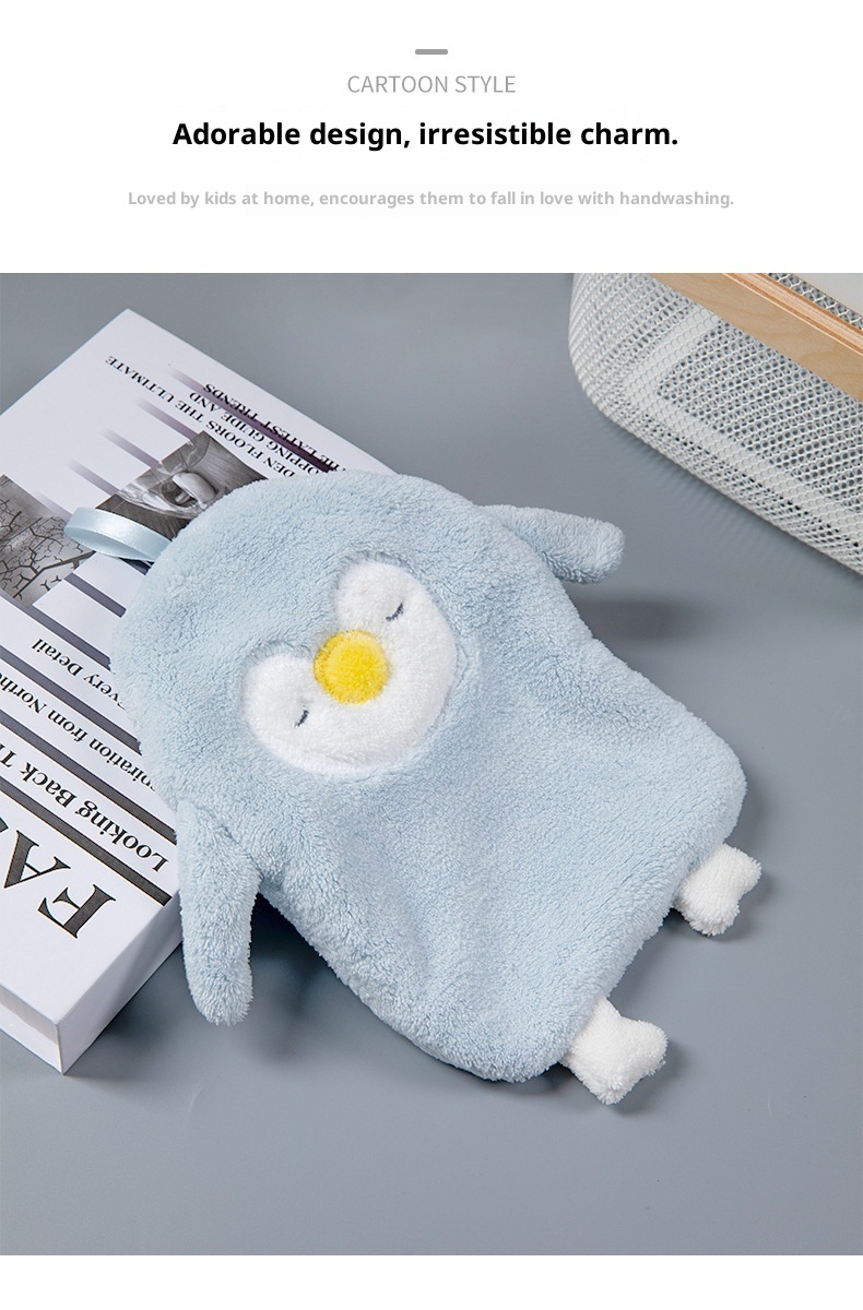 Lillian Hanging Cute Bathroom Cloth Absorbent Quick-Dry Towel Thickened Household Hand Wipe Handkerchief_voghion.com