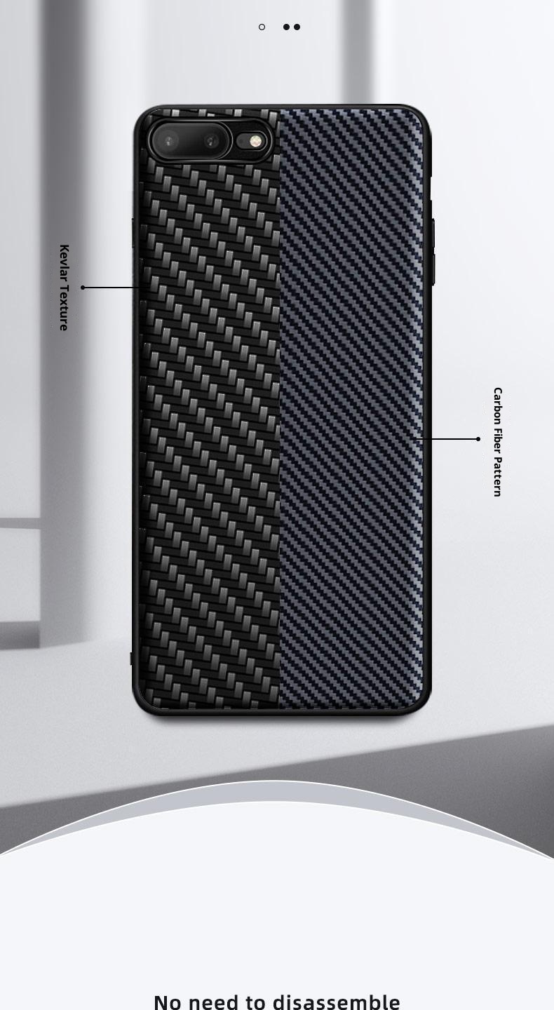 Custodia compatibile con iPhone 7, SE, Kevlar, SE2, fibra di carbonio, 8 Plus, Seven Eight, Three Men di TechGlobe_voghion.com