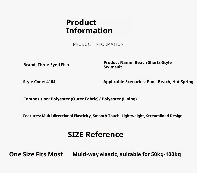 001 New Plus Size Swim Trunks For Men, Loose Comfortable, Extra Large Size, Boxer Style, Beach And Hot Spring Swimwear_voghion.com