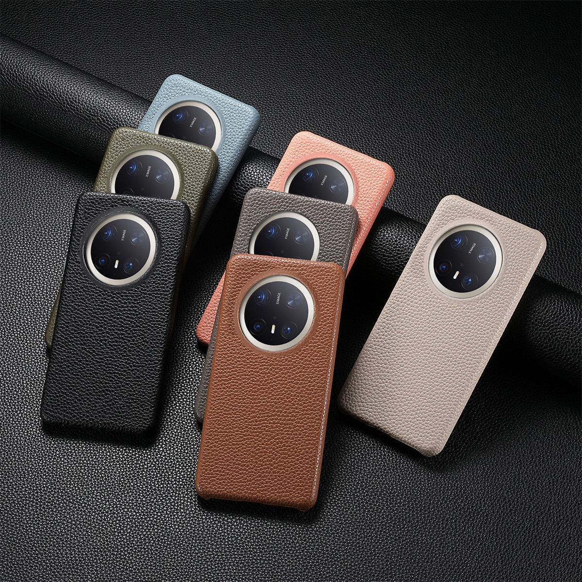 TechGlobe Hochwertiges Lych-Grain-Glattleder, hautfreundlich, kompatibel mit Mat70, groß, stoßfest_voghion.com