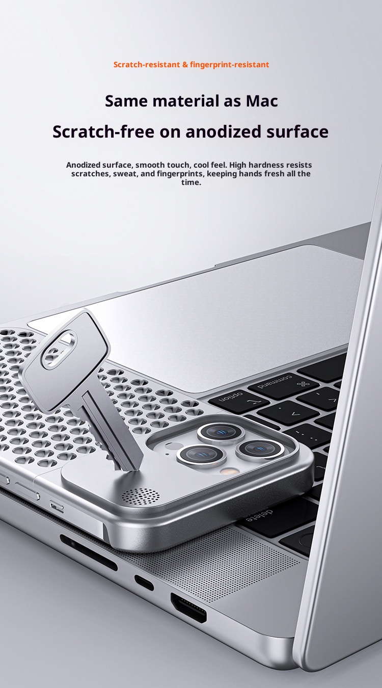 TechGlobe Suitable For 13 Heat Dissipation Metal Protective Anti-drop Aluminum Alloy IPhone 14 Pro Max Phone Case_voghion.com