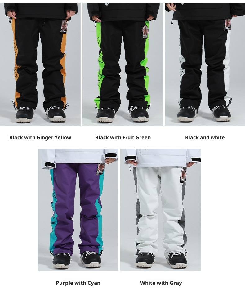 001 Gsousnow Winter New For Women, Snowboard Snowboard, Waterproof Windproof Ski Gear, Reflective Suit And Snow Pants_voghion.com