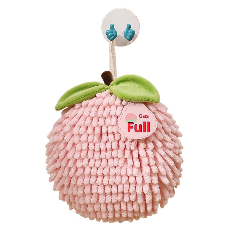 Lillian Fruit Meaning Chenille Ball Creative Kitchen Hanging Absorbent Quick-Dry Hand Small Towel_voghion.com