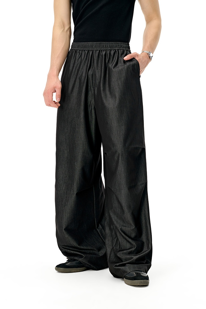 boy Boy Jie Zhan Men's Clothing|Ice Denim Air Conditioning 2025 Spring Summer New Quick-Dry Cool Wide-Leg Casual Ice_voghion.com