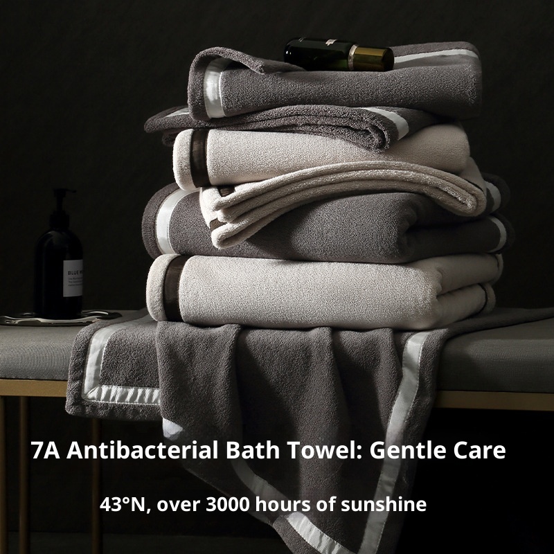 Lillian 7A Asciugamano da bagno grande, antibatterico, extra spesso, assorbente, traspirante, anti-pelucchi, per hotel e casa, nuovo, produttore all'ingrosso_voghion.com